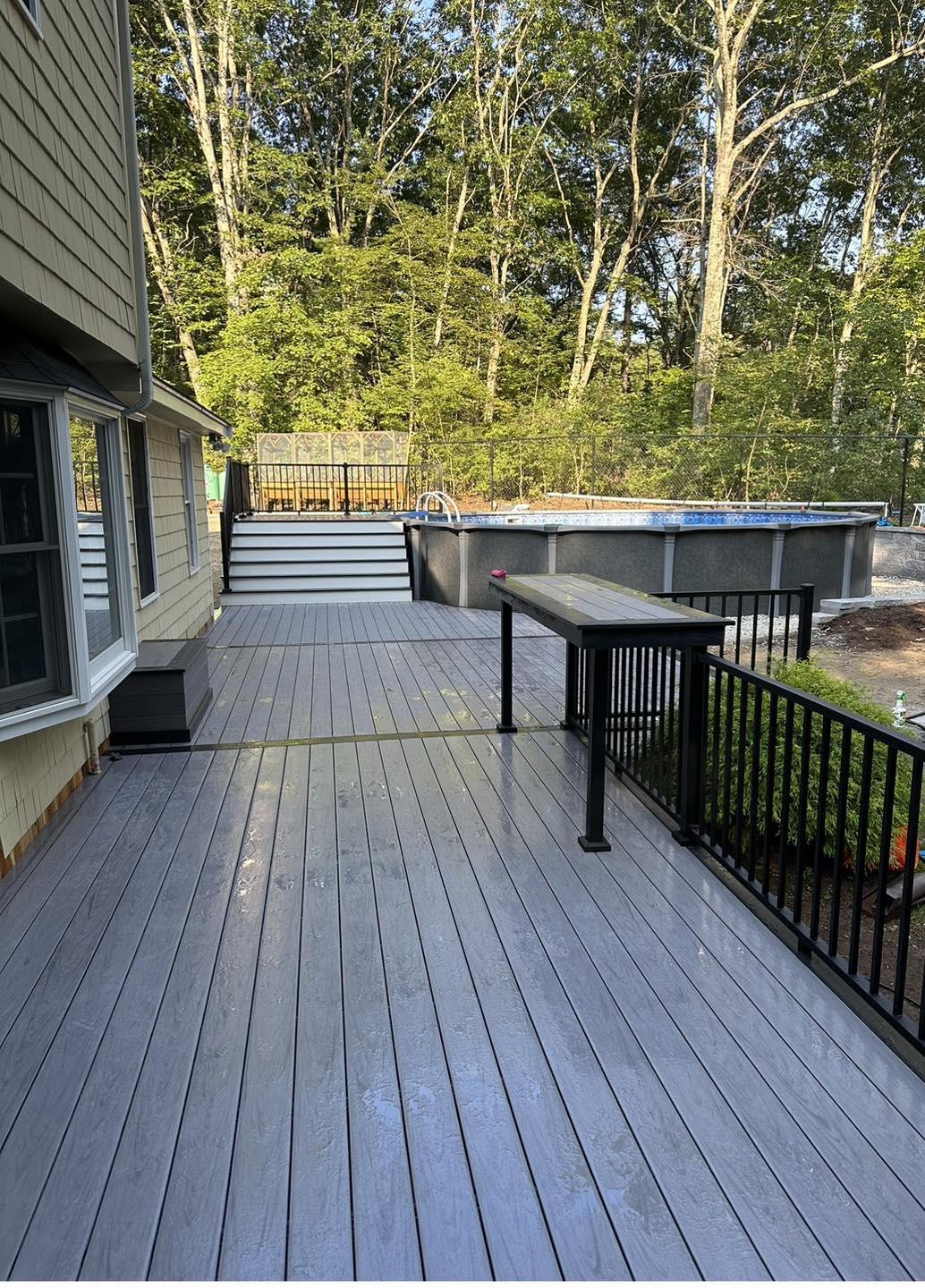 Backyard deck built by Deck Pros in Candia, NH